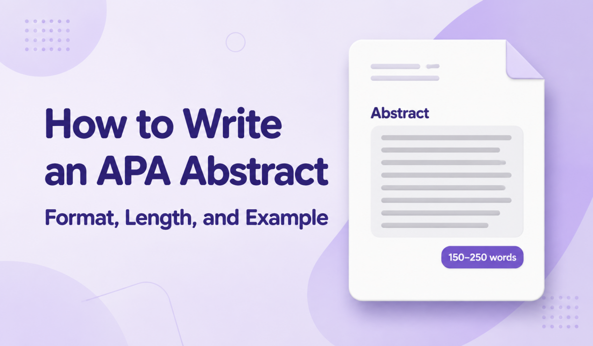 How to Write an APA Abstract: Format, Length, and Example