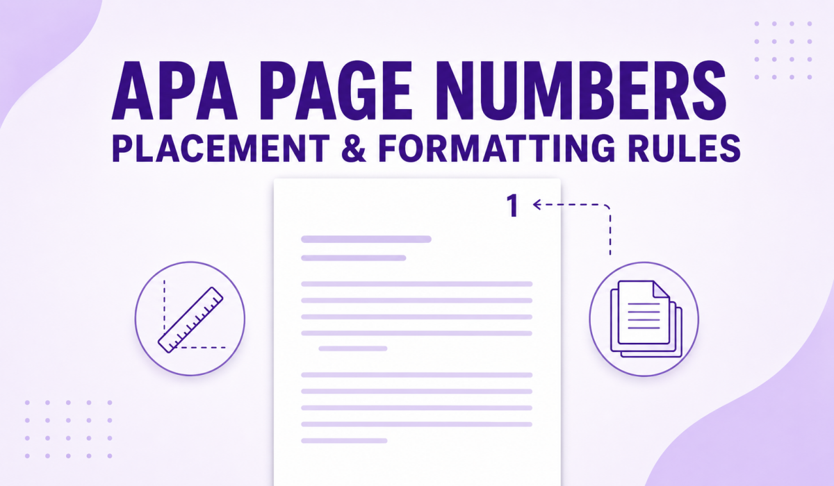 APA Page Numbers: Placement and Formatting Rules