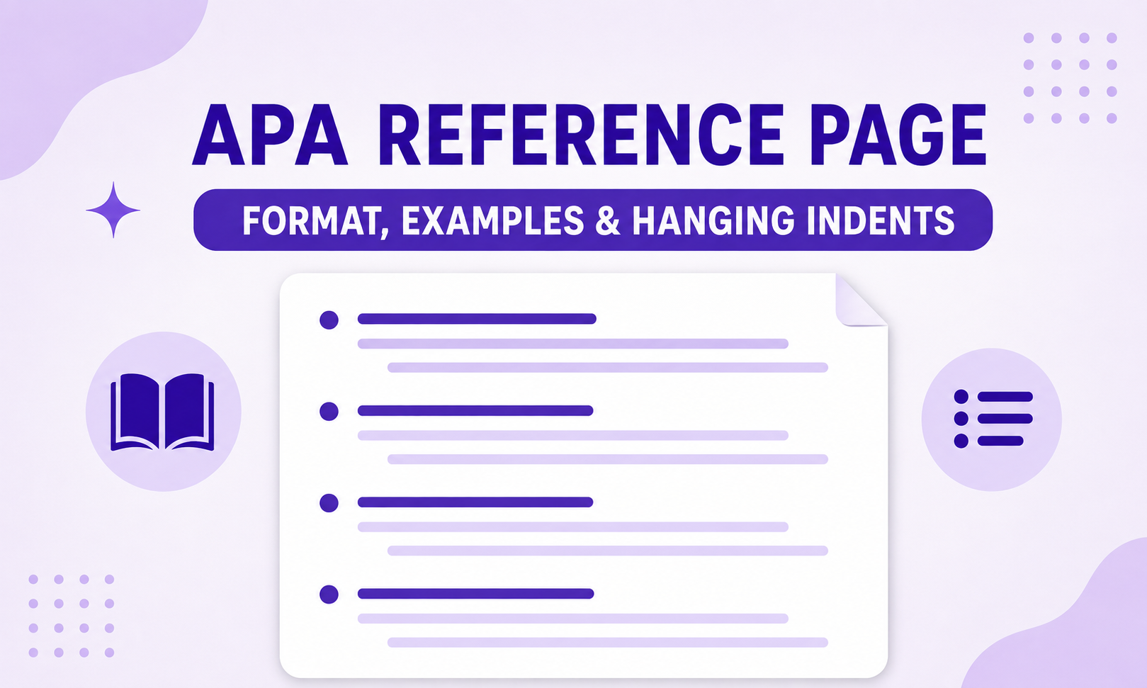 APA Reference Page: Format, Examples, and Hanging Indents