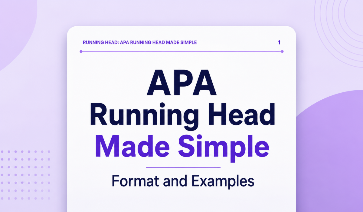 APA Running Head Made Simple: Format and Examples