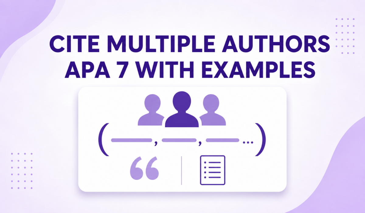 How to Cite Multiple Authors in APA 7 With Examples